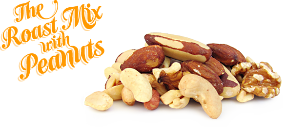 Mixed nuts roasted with peanuts